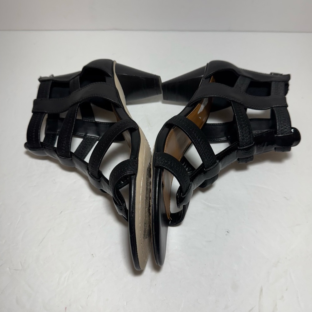 Donald J. Pliner 'Arcadia' Black Strappy Sandals Heels Size 7 - Picture 10 of 15